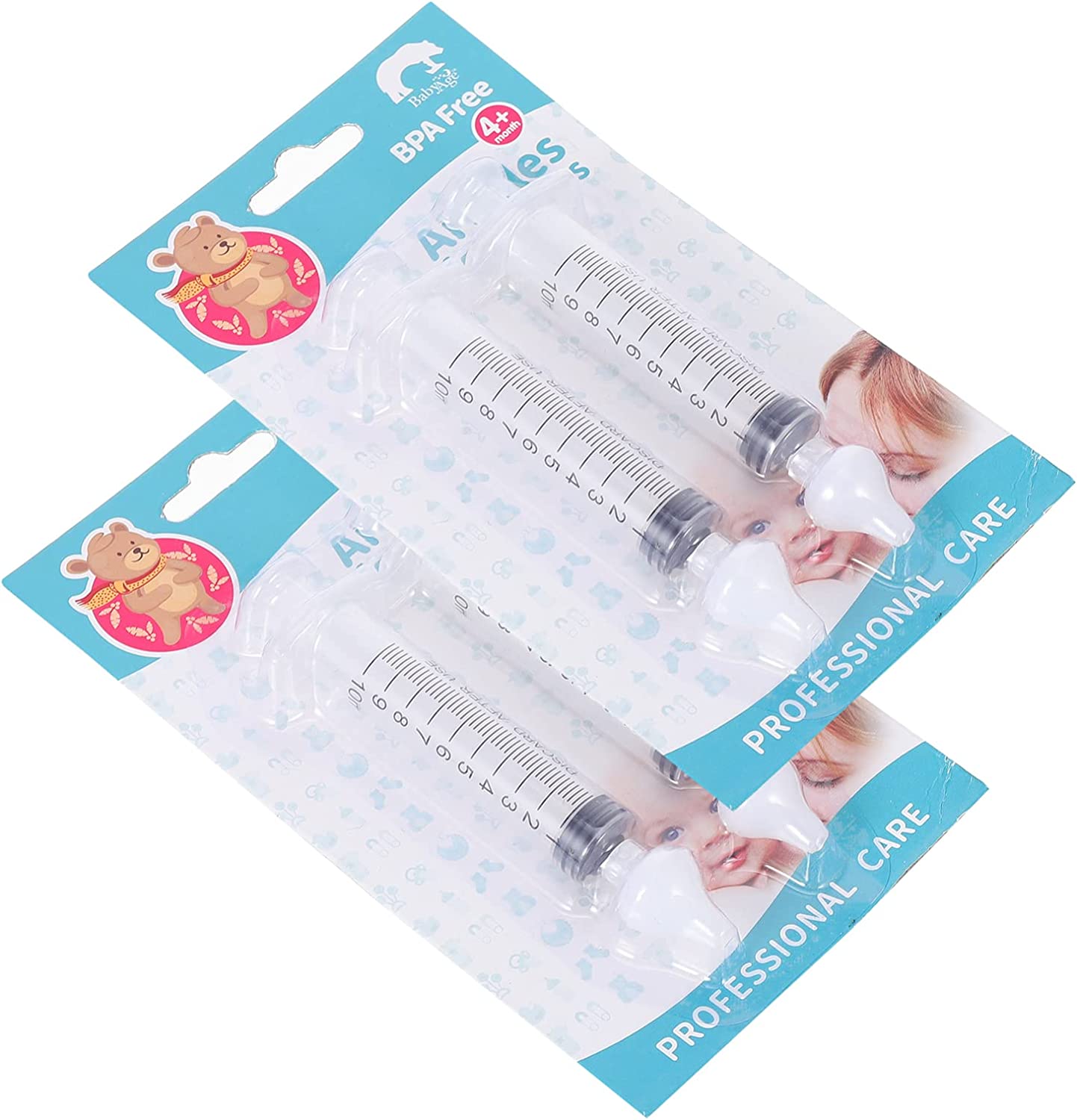 Yardwe 8pcs Sinus Rinse Kit Needle Tube Kids Nasal Washer Portable Infant Nose Cleaner Rinsing Devic