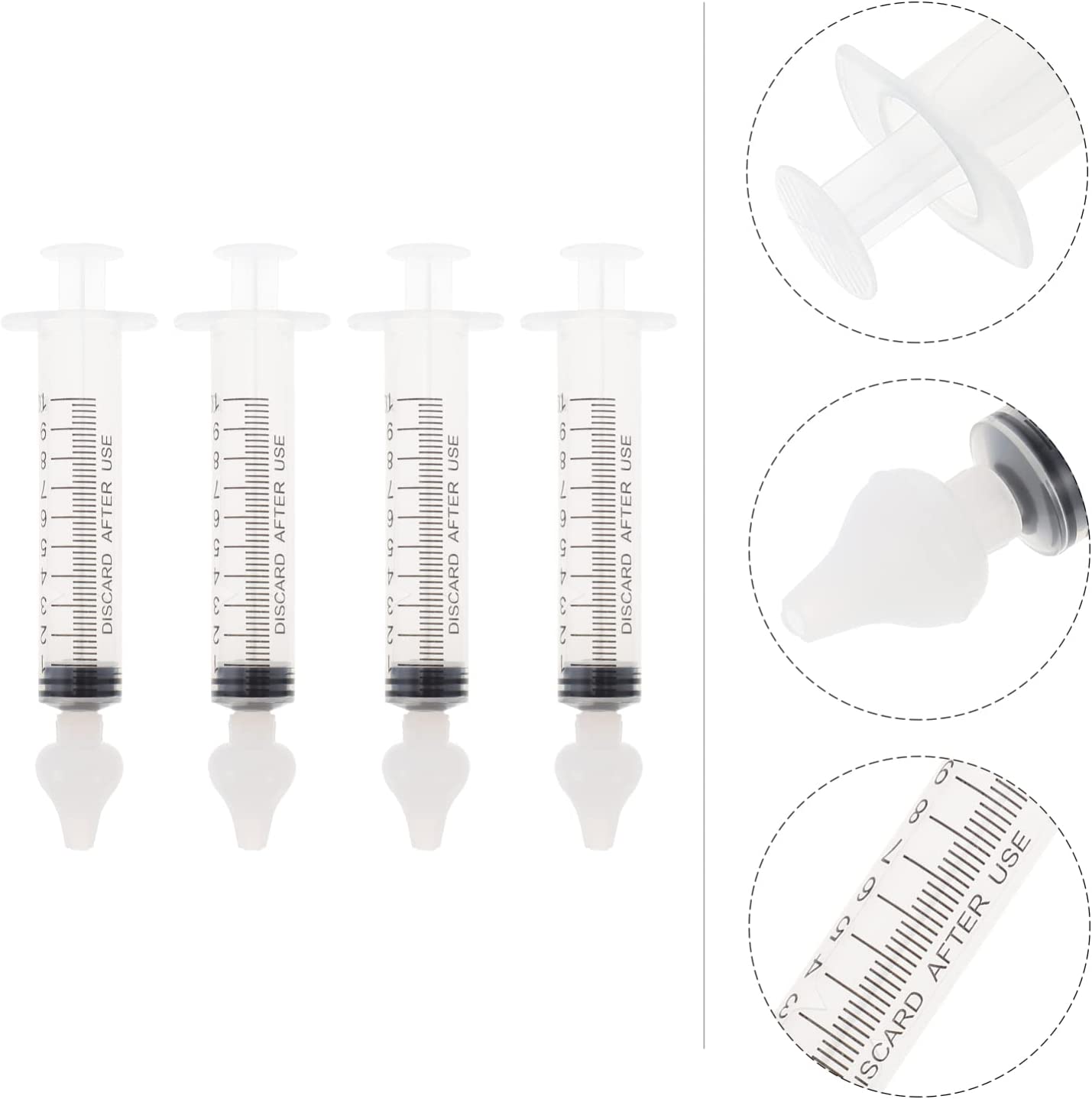 Yardwe 8pcs Sinus Rinse Kit Needle Tube Kids Nasal Washer Portable Infant Nose Cleaner Rinsing Devic