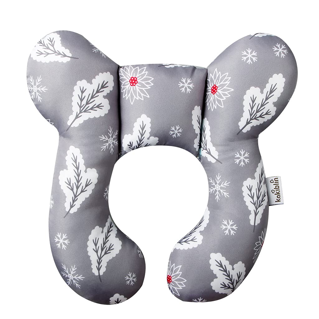 KAKIBLIN Baby Travel Pillow, Infant Head and Neck Support Pillow for Car Seat, Pushchair, for 0-1 Ye