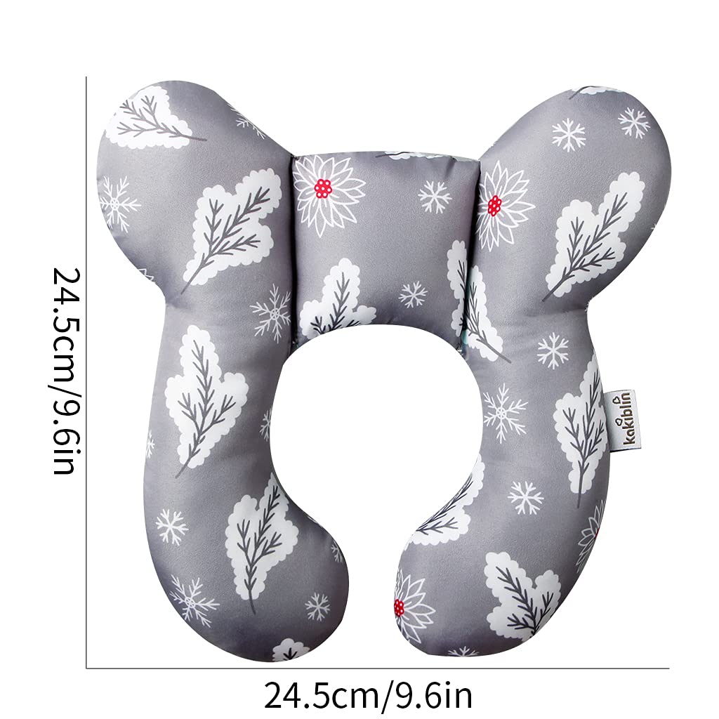 KAKIBLIN Baby Travel Pillow, Infant Head and Neck Support Pillow for Car Seat, Pushchair, for 0-1 Ye