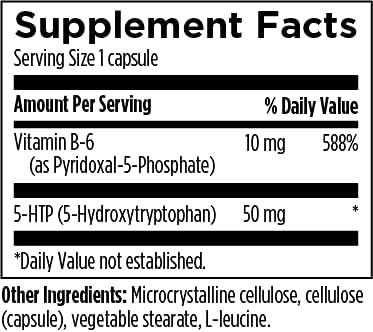 Designs for Health 5-HTP 50mg with Vitamin B6 (P-5-P) - 5-HTP Synergy 50 mg Supplement - Serotonin P