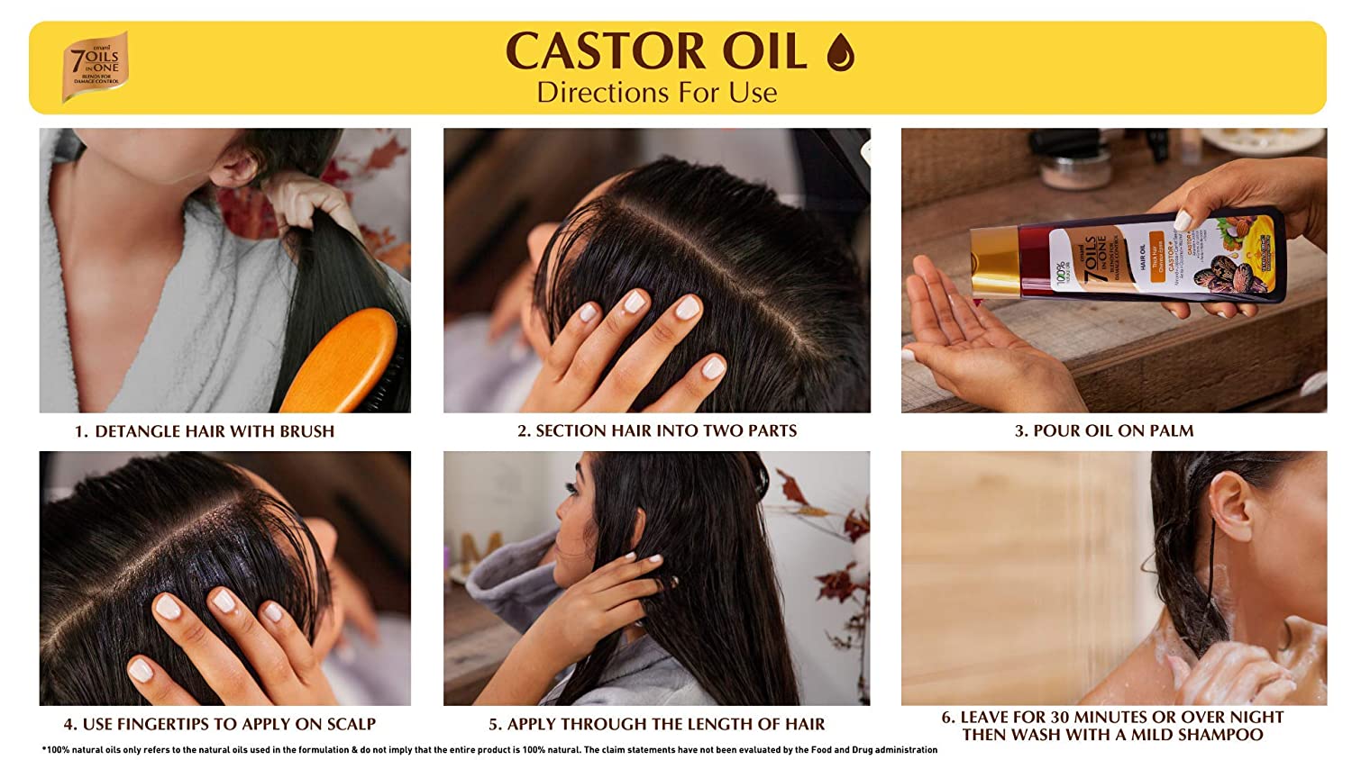 Emami 7 Oils in One – 100% Natural Oils – Perfect Blend of 7 Unique Oils for Damage Control – 