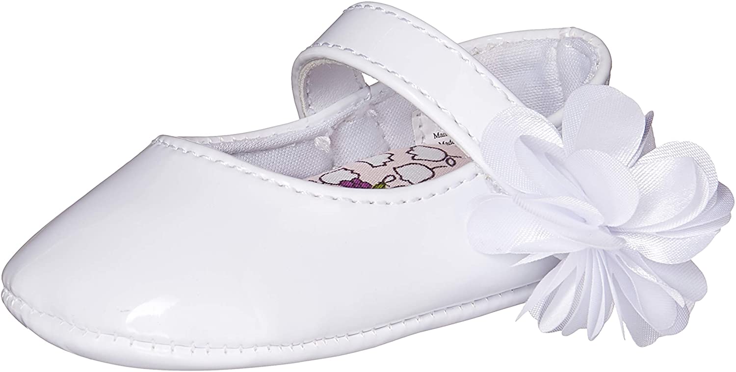 Baby Deer Unisex-Child Mary Jane Flat W/Flower
