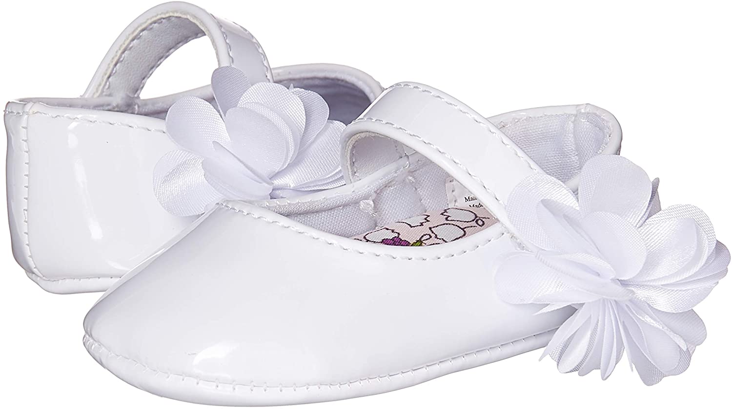 Baby Deer Unisex-Child Mary Jane Flat W/Flower