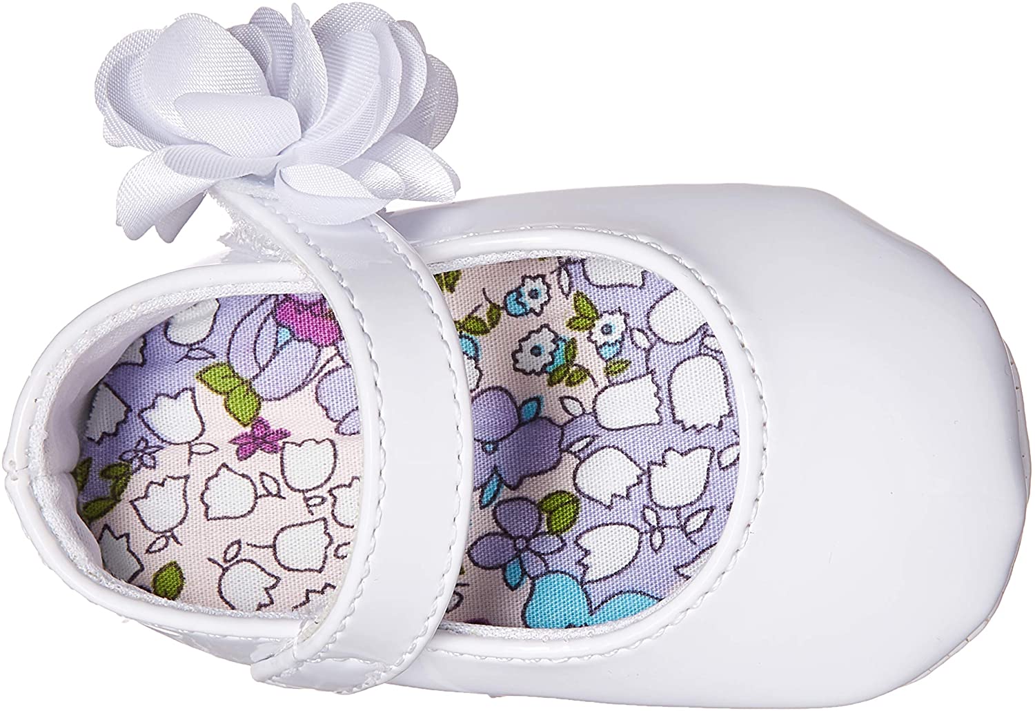 Baby Deer Unisex-Child Mary Jane Flat W/Flower