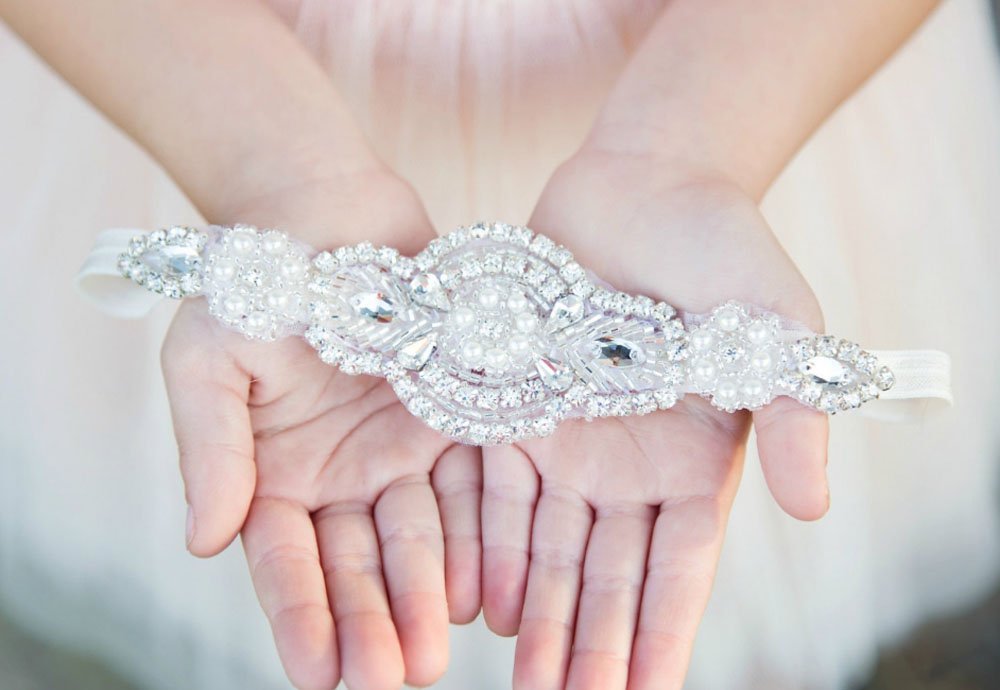 Missgrace Flower Gilr Silver Crystal Rhinestones Headband Wedding Hair Accessories Hair Jewelry for 