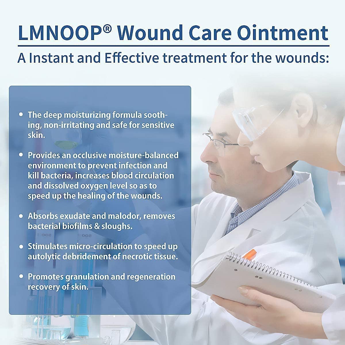 Bed Sore Cream, Organic Bedsore Ointment, Bed Sores Treatment, Fast Wound Healing & 24 hr Infection 