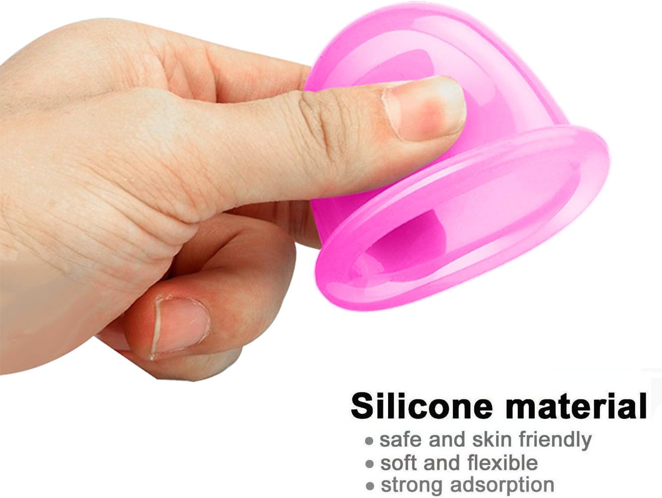 Cupping Therapy Sets 7Pcs Silicone Anti Cellulite Cup Vacuum Suction Massage Cups Facial Cupping Set