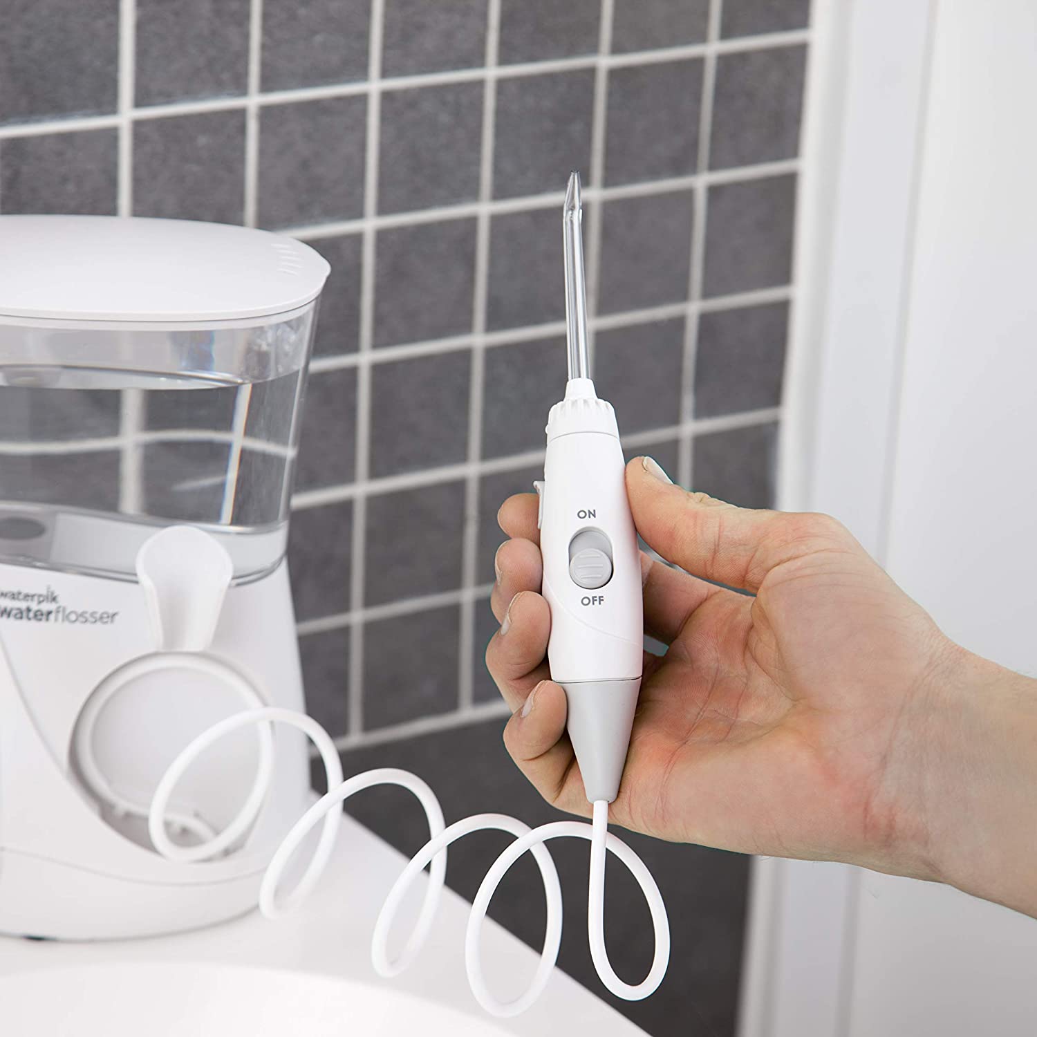 Waterpik Aquarius Water Flosser Professional For Teeth, Gums, Braces, Dental Care, Electric Power Wi