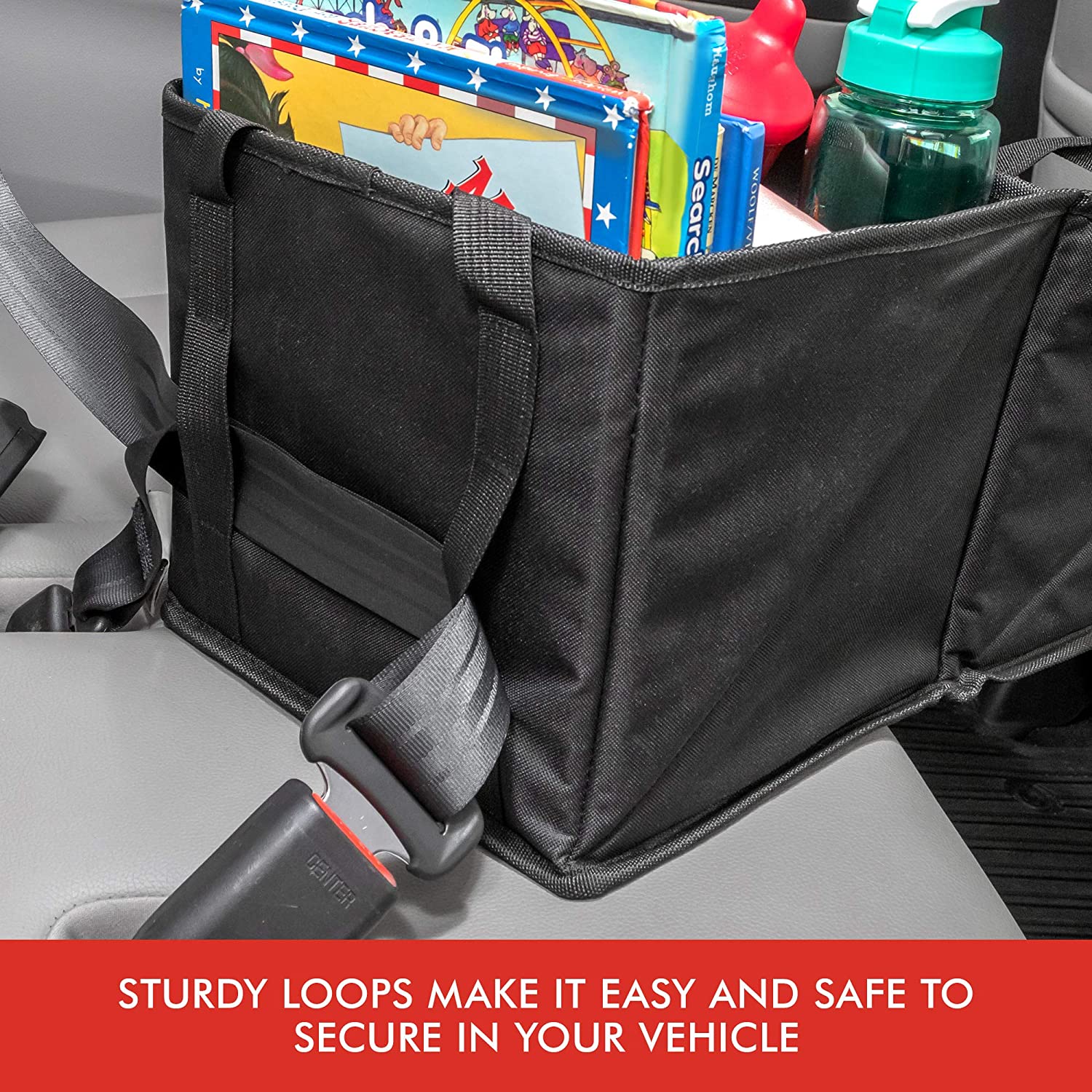 Lusso Gear Car Seat Organizer for Front or Backseat - Great for Adults & Kids, Features 9 Storage Co