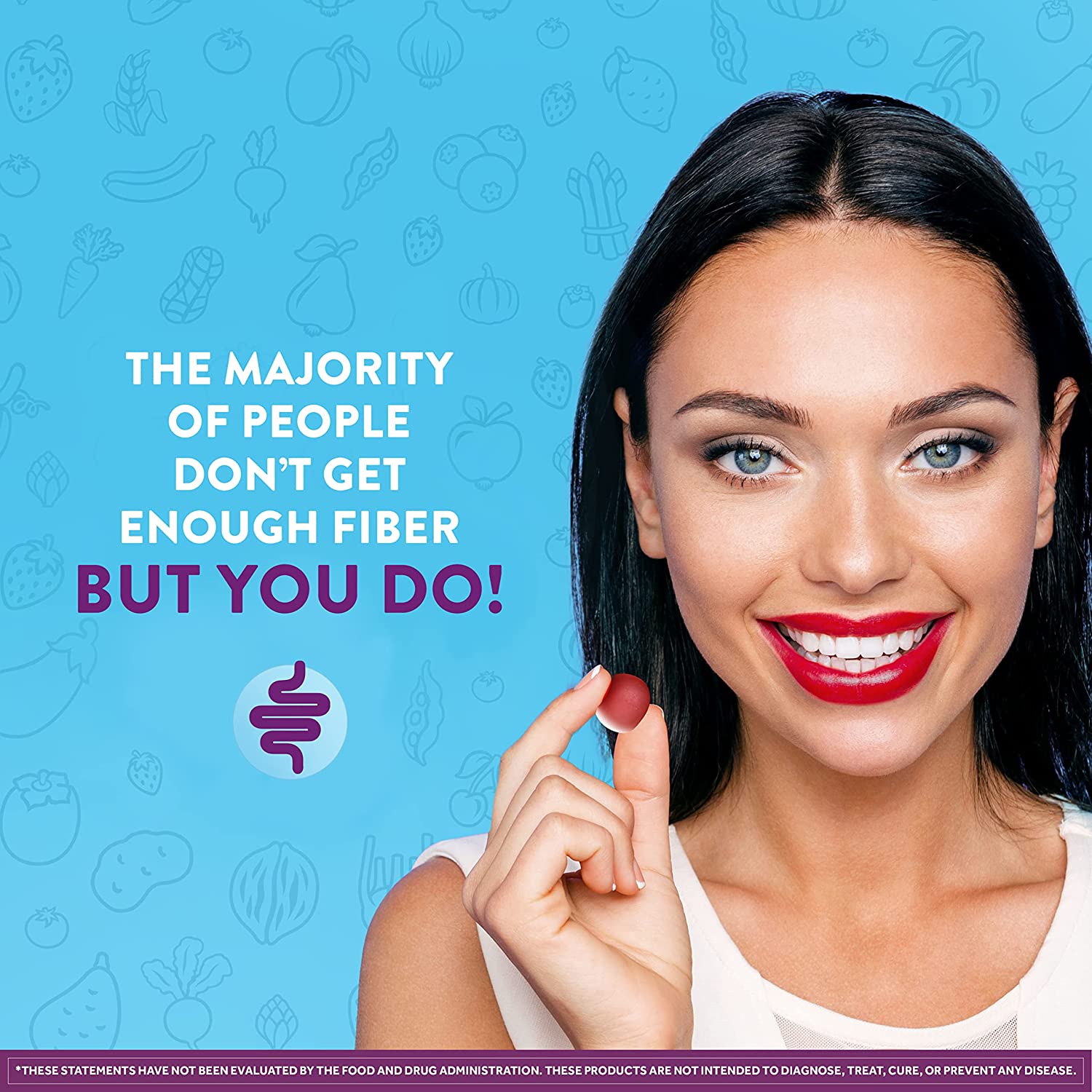 Digestive Advantage Prebiotic Fiber Gummies + Probiotics for Gut Health