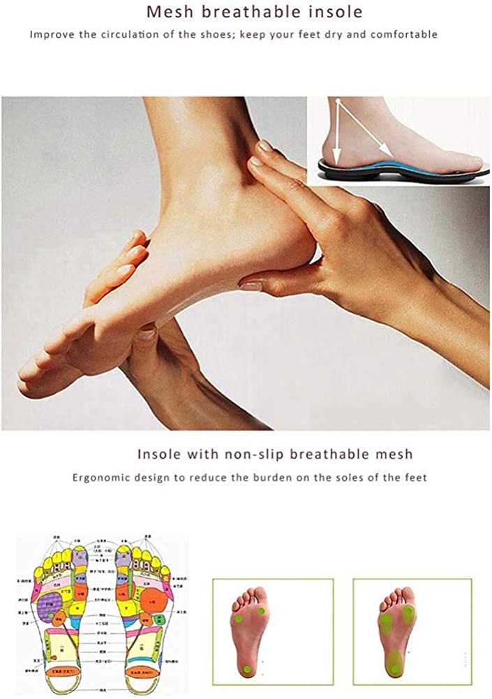 fohapfam Mens Diabetic Slippers Extra Wide Edema Swollen Sandals, Adjustable Hallux Valgus Recovery