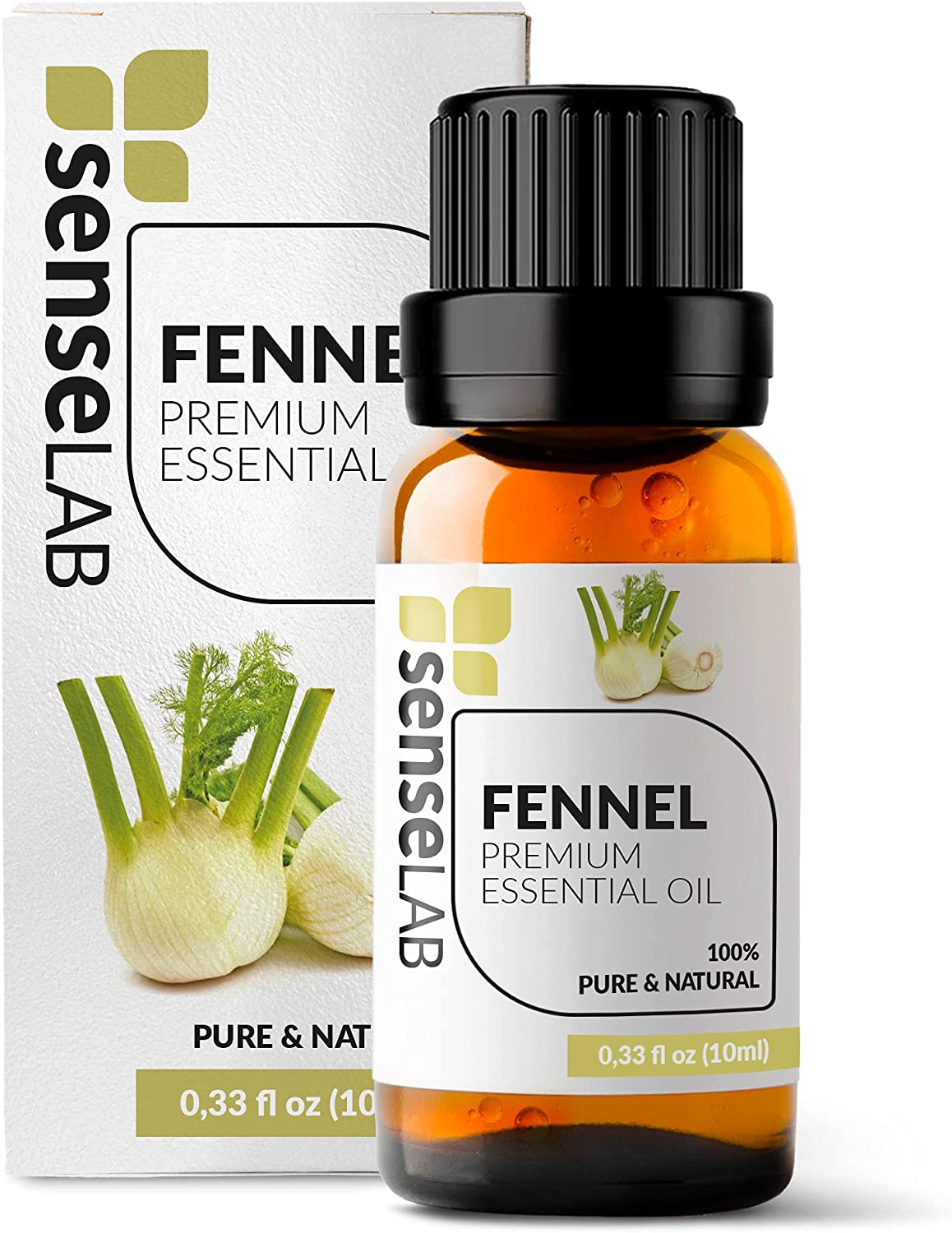 SenseLAB Fennel Essential Oil - 100 % Pure Extract Fennel Oil Therapeutic Grade - Focus and Producti