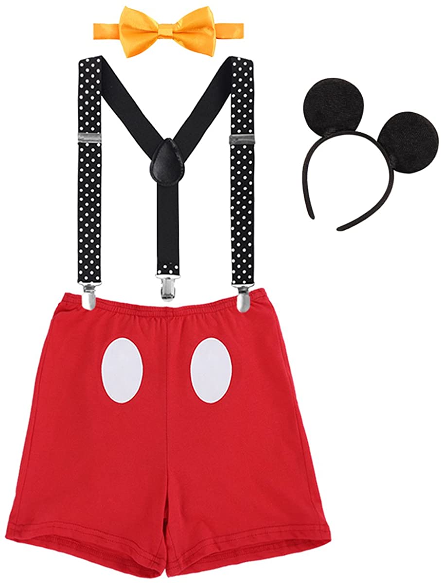 Baby Boy Cake Smash First Birthday Y Back Clip Suspenders Bloomers Bowtie Outfits Photography Props