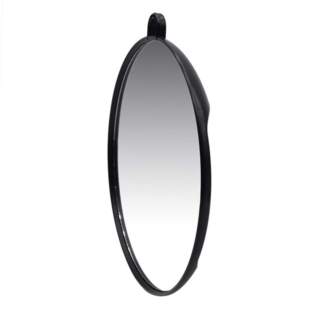 LEORX Salon Handheld Mirror Professional Round Barber Mirror Large Handheld Mirror for Makeup and Ha