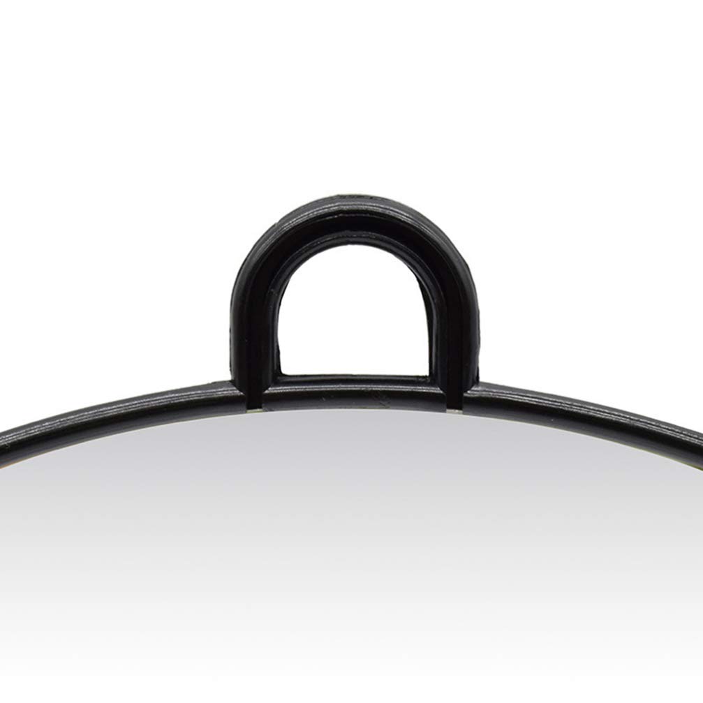 LEORX Salon Handheld Mirror Professional Round Barber Mirror Large Handheld Mirror for Makeup and Ha