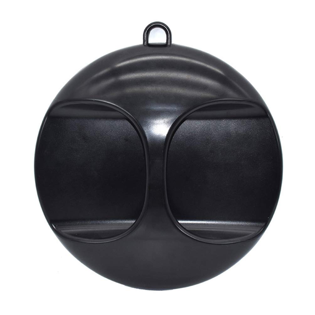 LEORX Salon Handheld Mirror Professional Round Barber Mirror Large Handheld Mirror for Makeup and Ha