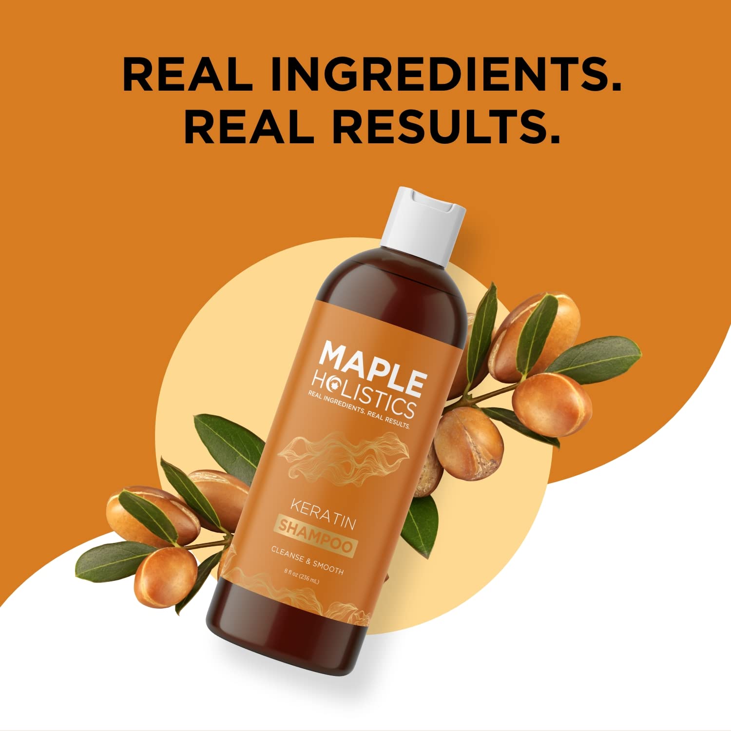 Keratin Shampoo for Dry Damaged Hair - Sulfate Free Shampoo for Damaged Hair Frizz Control and Curls