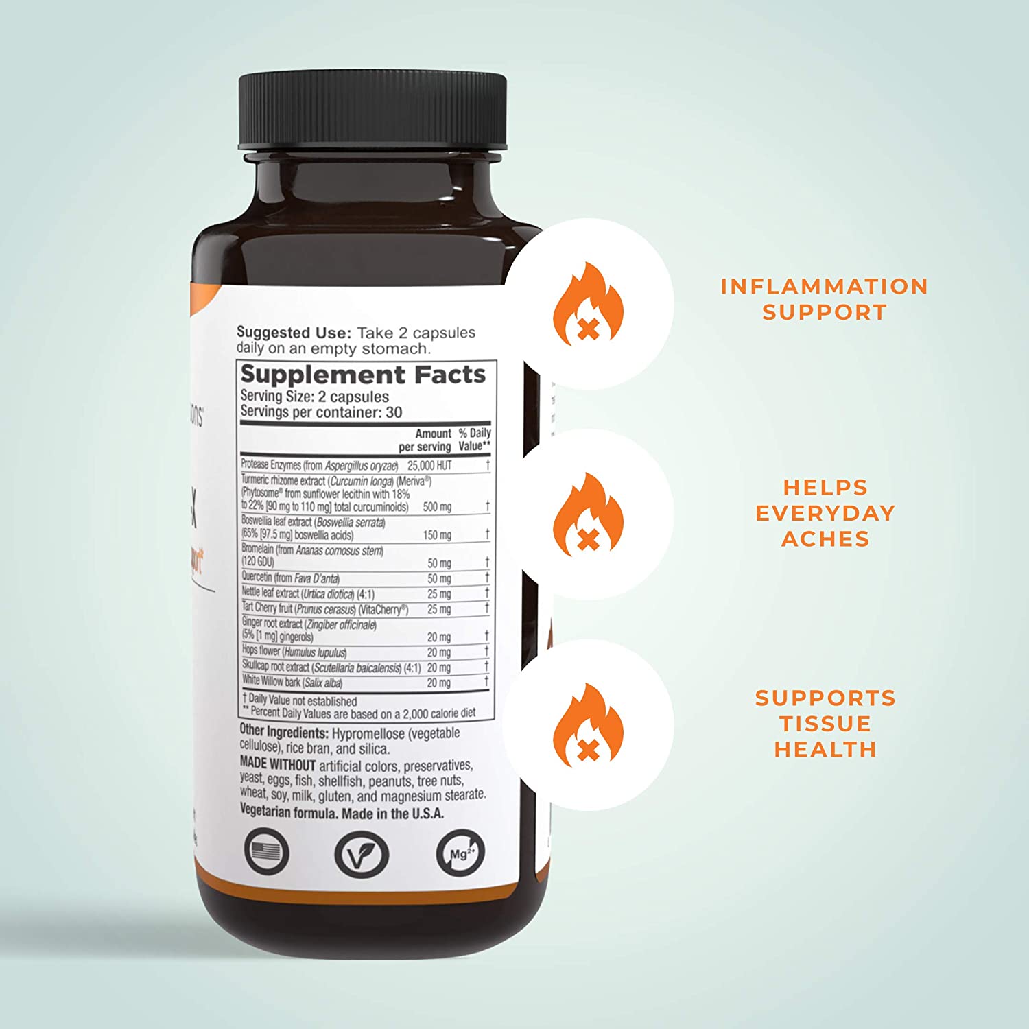 LifeSeasons - Inflamma-X - Anti Inflammation Support for Everyday Aches and Pains - Joint Pain, Bone