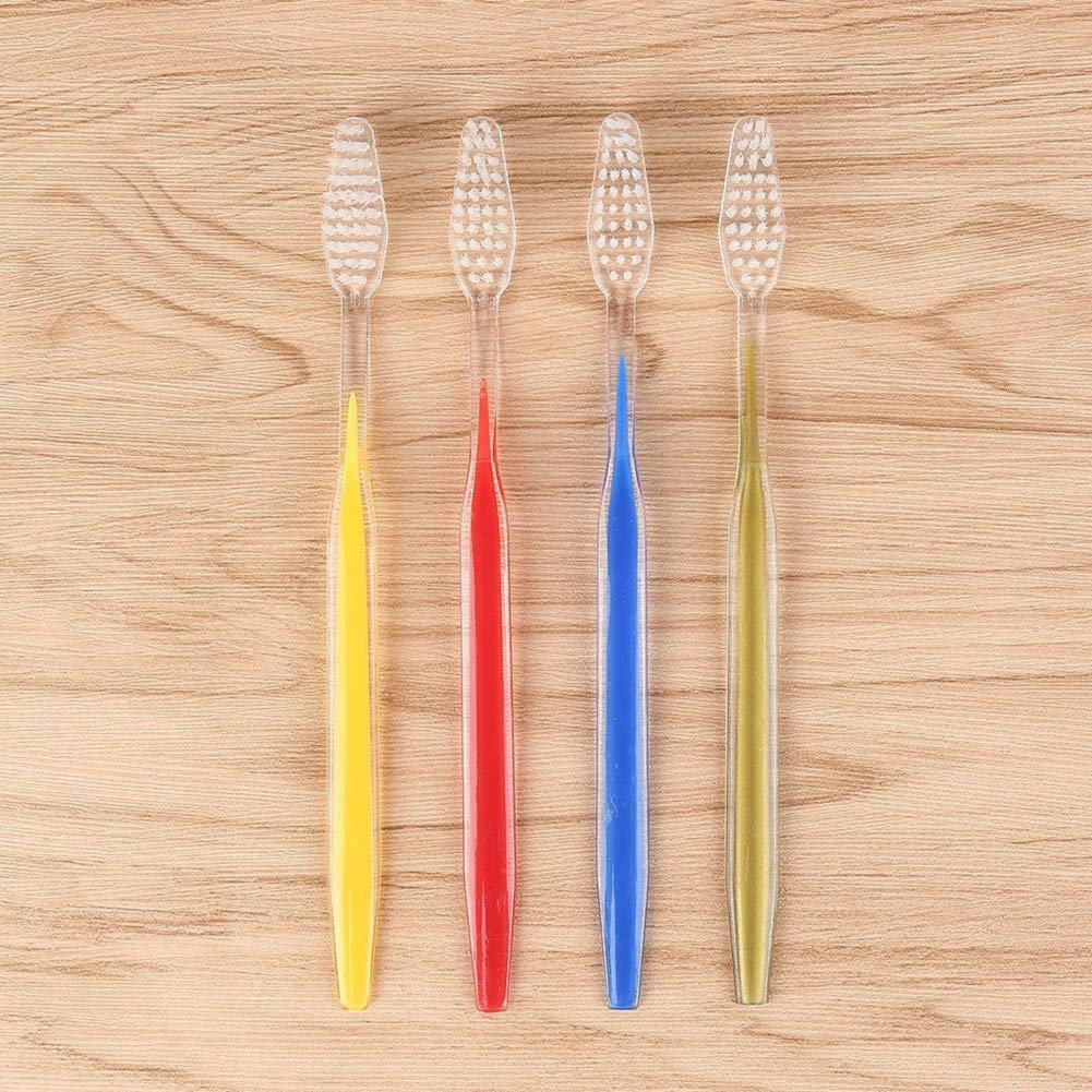 Disposable Toothbrushes with Toothpaste 50 Pack ( 5 Colors Mixed )