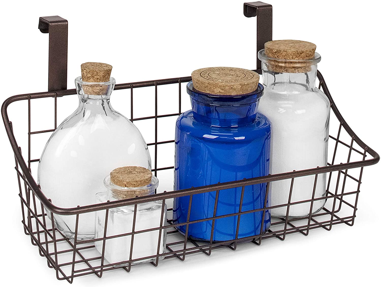 Spectrum Grid Storage Basket, Over The Cabinet, Steel Wire Organization Under Sink Kitchen & Bathroo