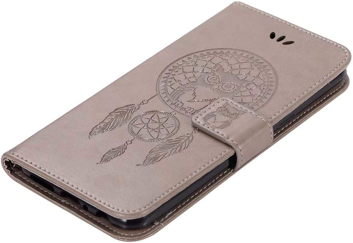 for Samsung Galaxy Note 10 Case, Shockproof PU Leather Flip Case Notebook Wallet Cover Embossed Cute
