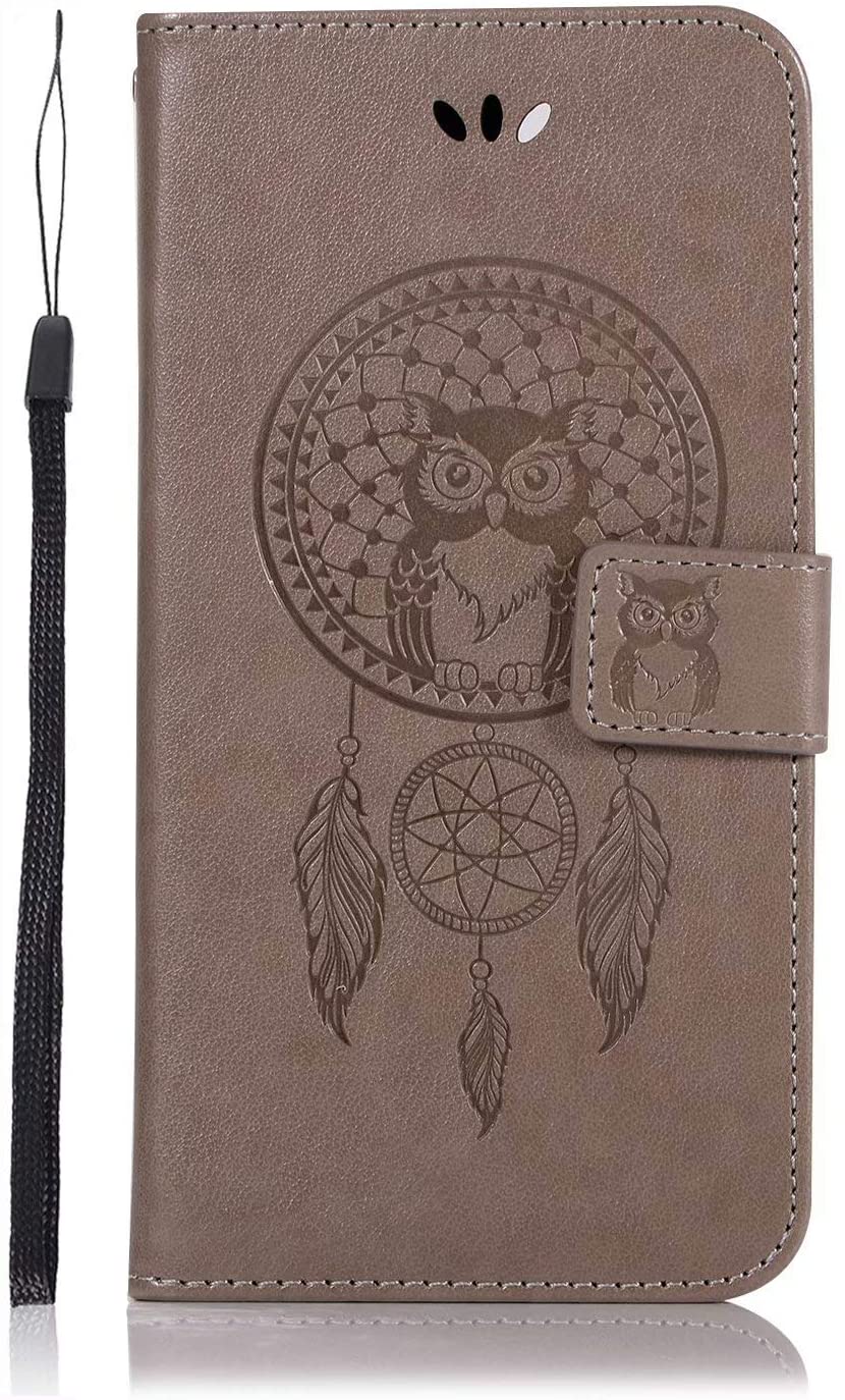 for Samsung Galaxy Note 10 Case, Shockproof PU Leather Flip Case Notebook Wallet Cover Embossed Cute