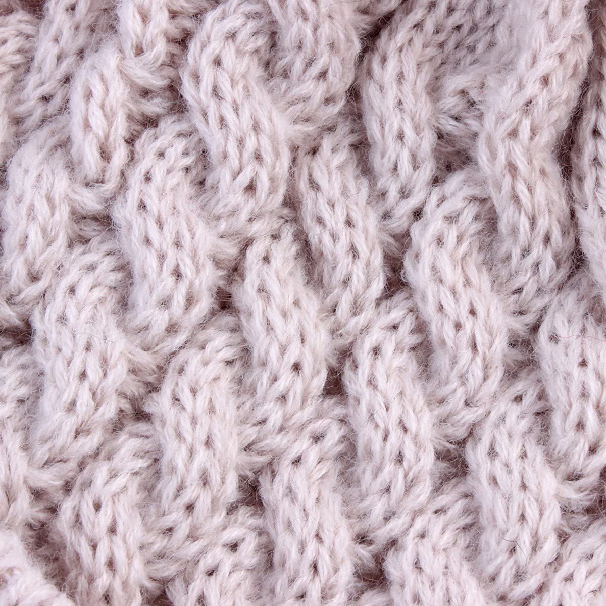 oenbopo Baby Winter Warm Knit Hat Infant Toddler Kid Crochet Fur Hairball Beanie Cap