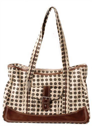 Kalencom Week-Ender Bag, Heavenly Dots Cafe Au Lait