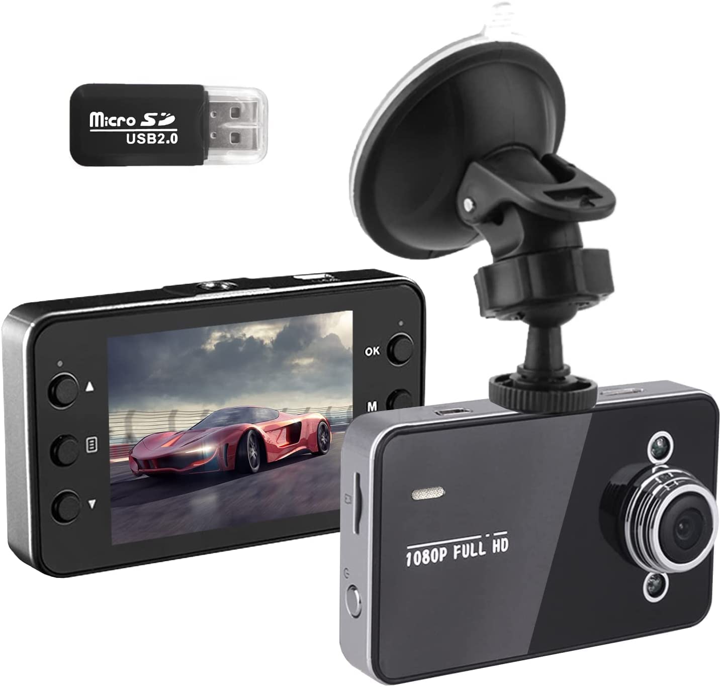 Dash Cam for Cars 1080P FHD Car Dash Camera 2021 New Version Car Camera Recorder 2.4Inch Screen Dash