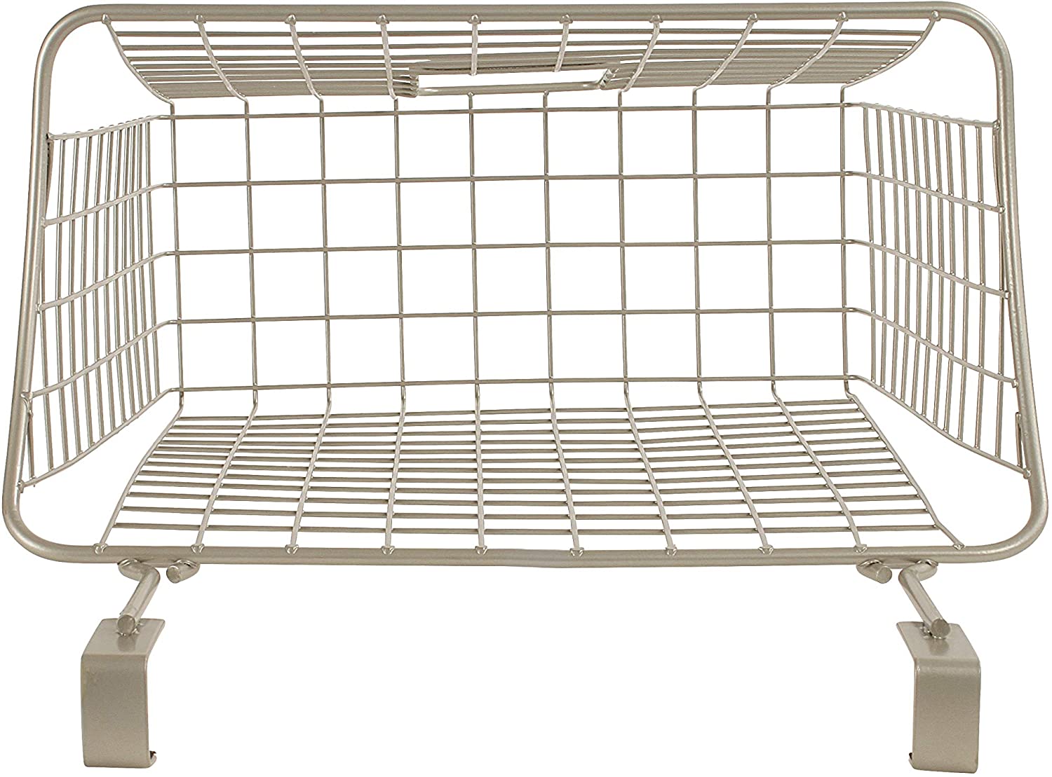 Spectrum Diversified Grid Trash Bin Plastic Holder for Kitchen Storage & Organization, Under Sink Or