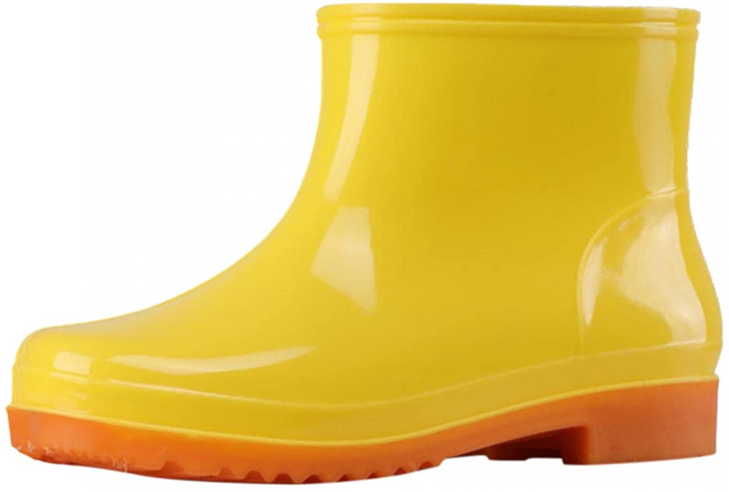 Aunimeifly Short rain Boots for Women and Waterproof Garden Shoes Stylish Light Ankle Rain Shoes and