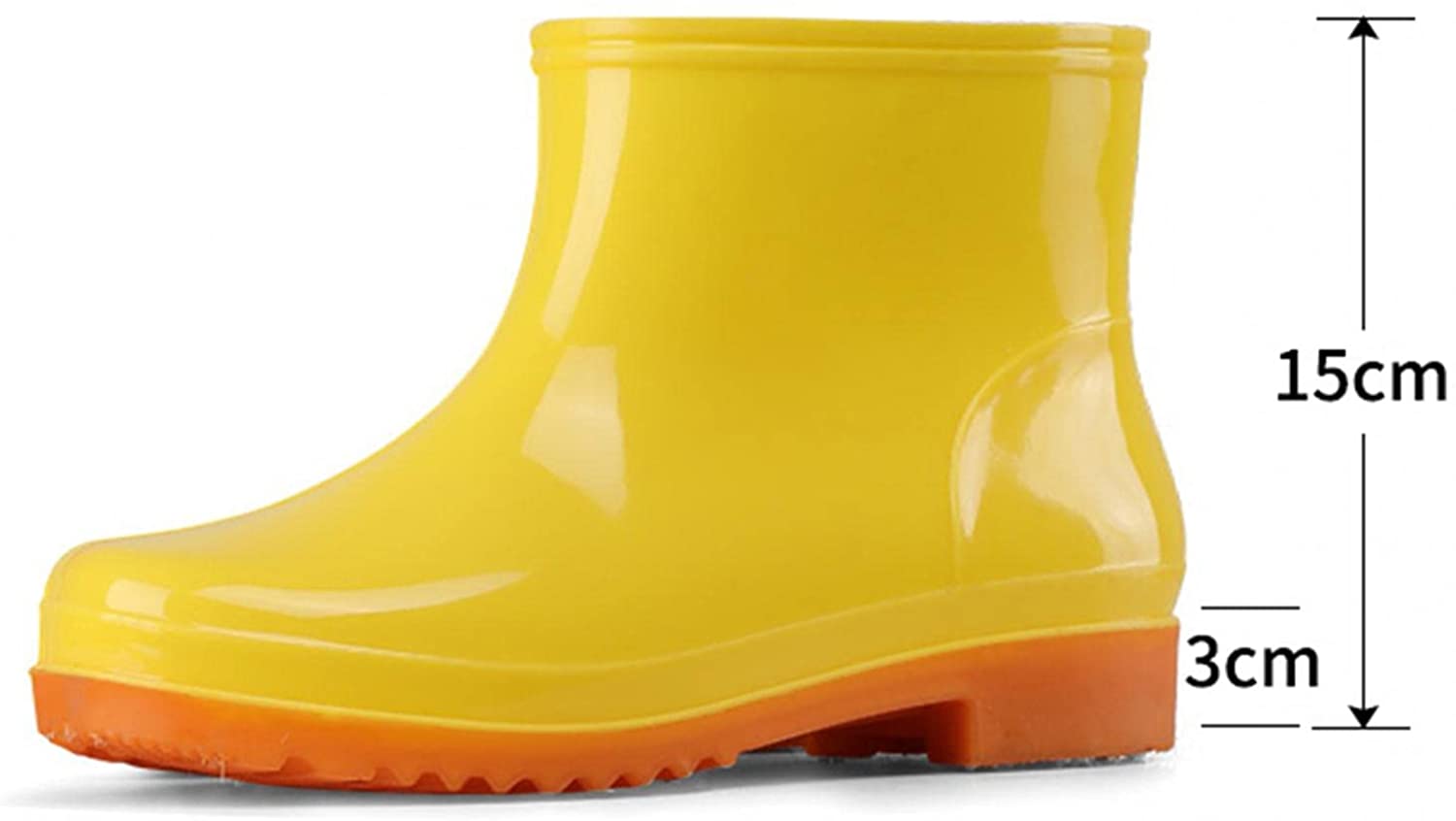 Aunimeifly Short rain Boots for Women and Waterproof Garden Shoes Stylish Light Ankle Rain Shoes and