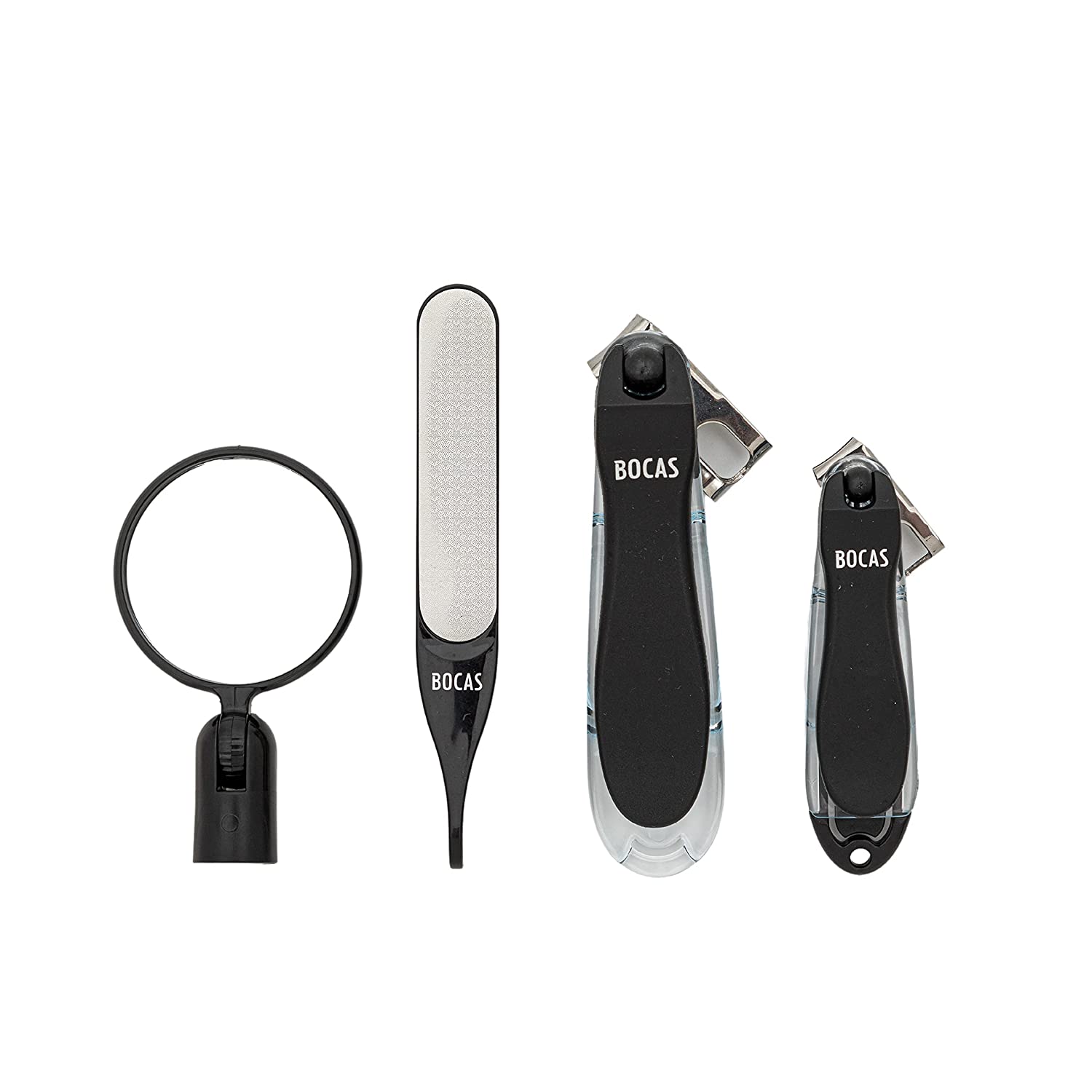 BOCAS Black MedicalGrade Premium Nail Clippers Stainless Steel, Rust