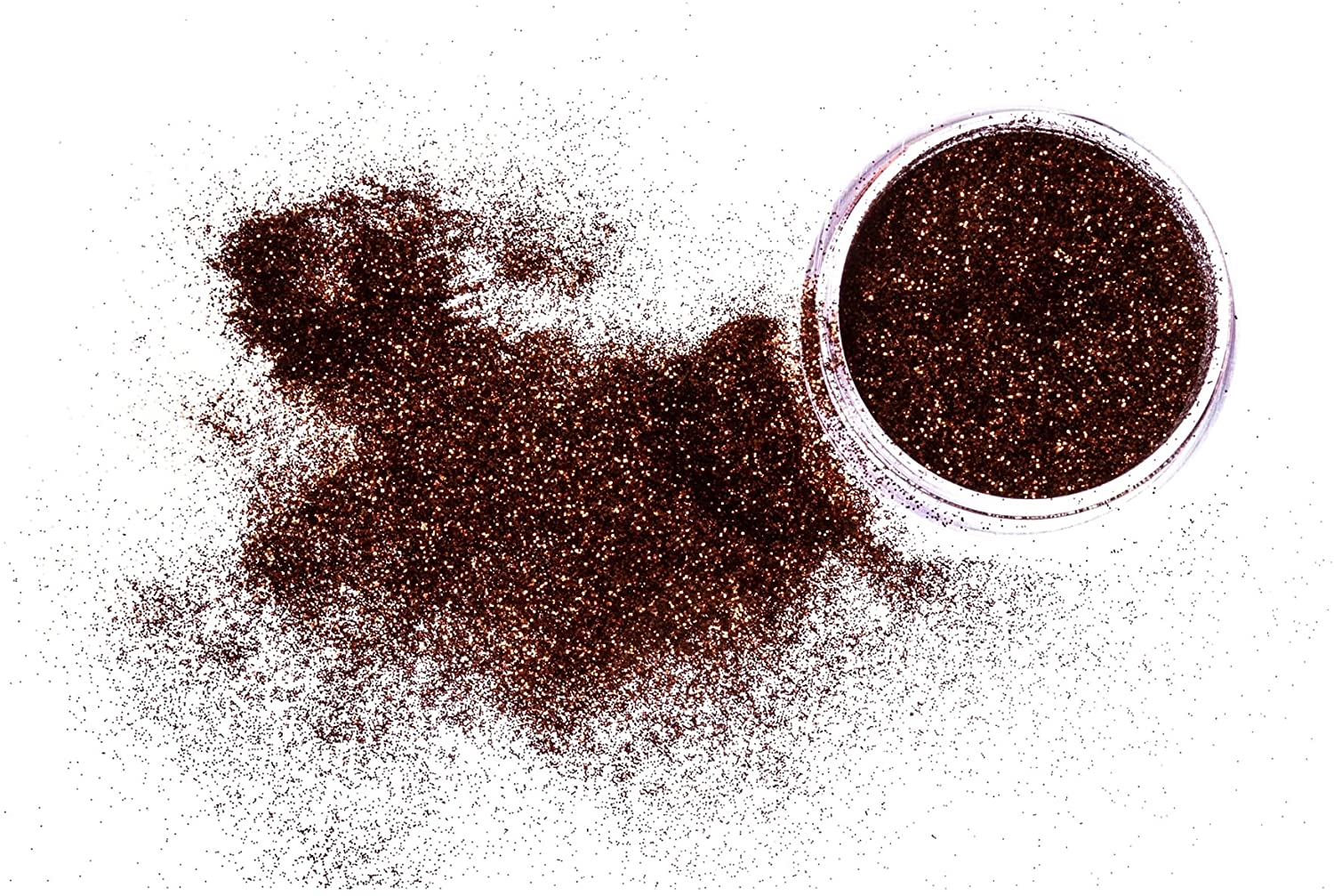 Slice of the Moon | Dark Brown Glitter Powder, 0.35oz (10g) | for Professional or Personal Use - Nai
