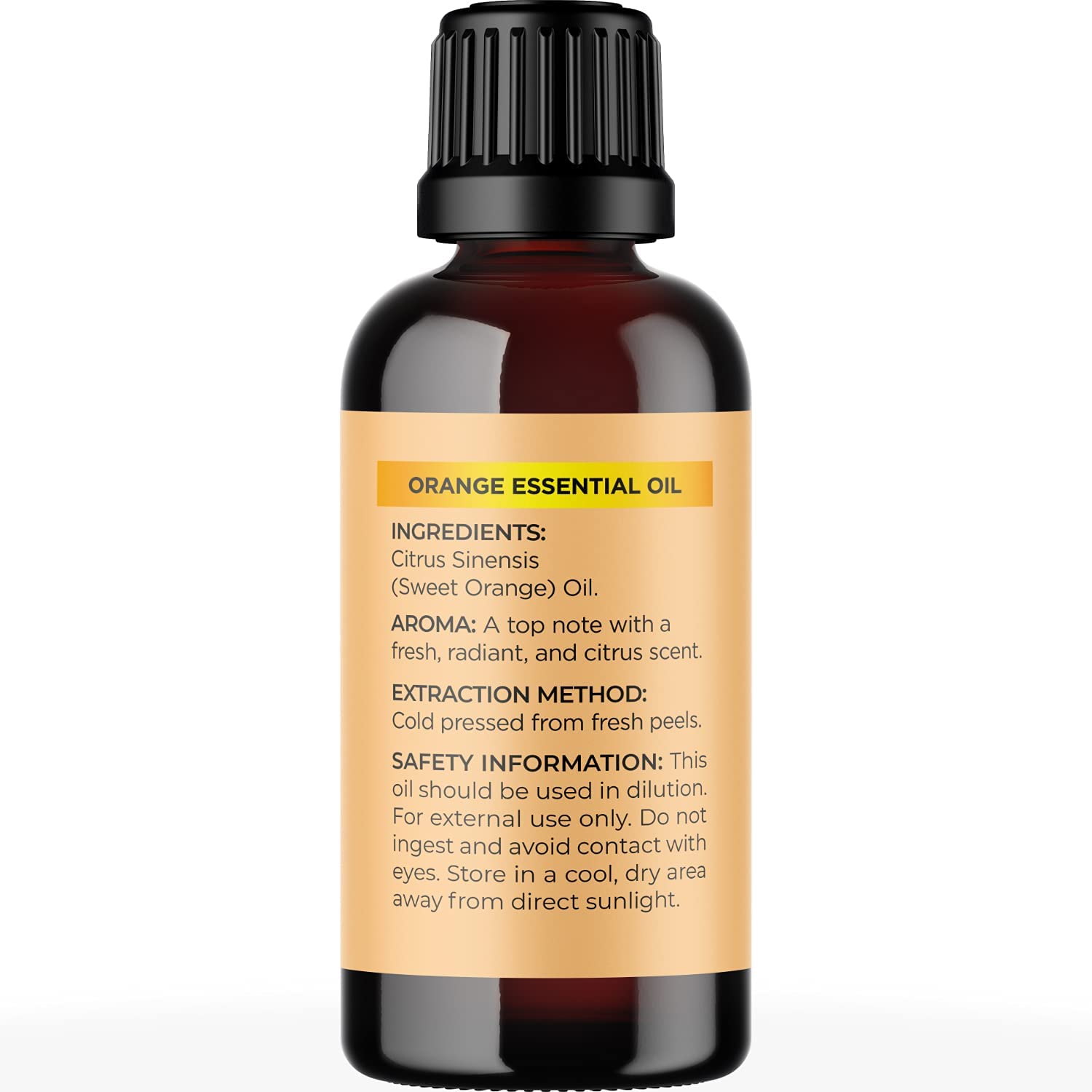Pure Sweet Orange Essential Oil - Cold Pressed Orange Oil Essential for Diffuser Humidifier and Skin