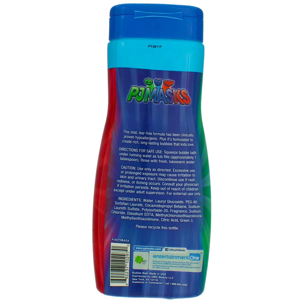 Pj Masks Bubble Bath 24 Ounce Brave Blueberry (710ml) (2 Pack)