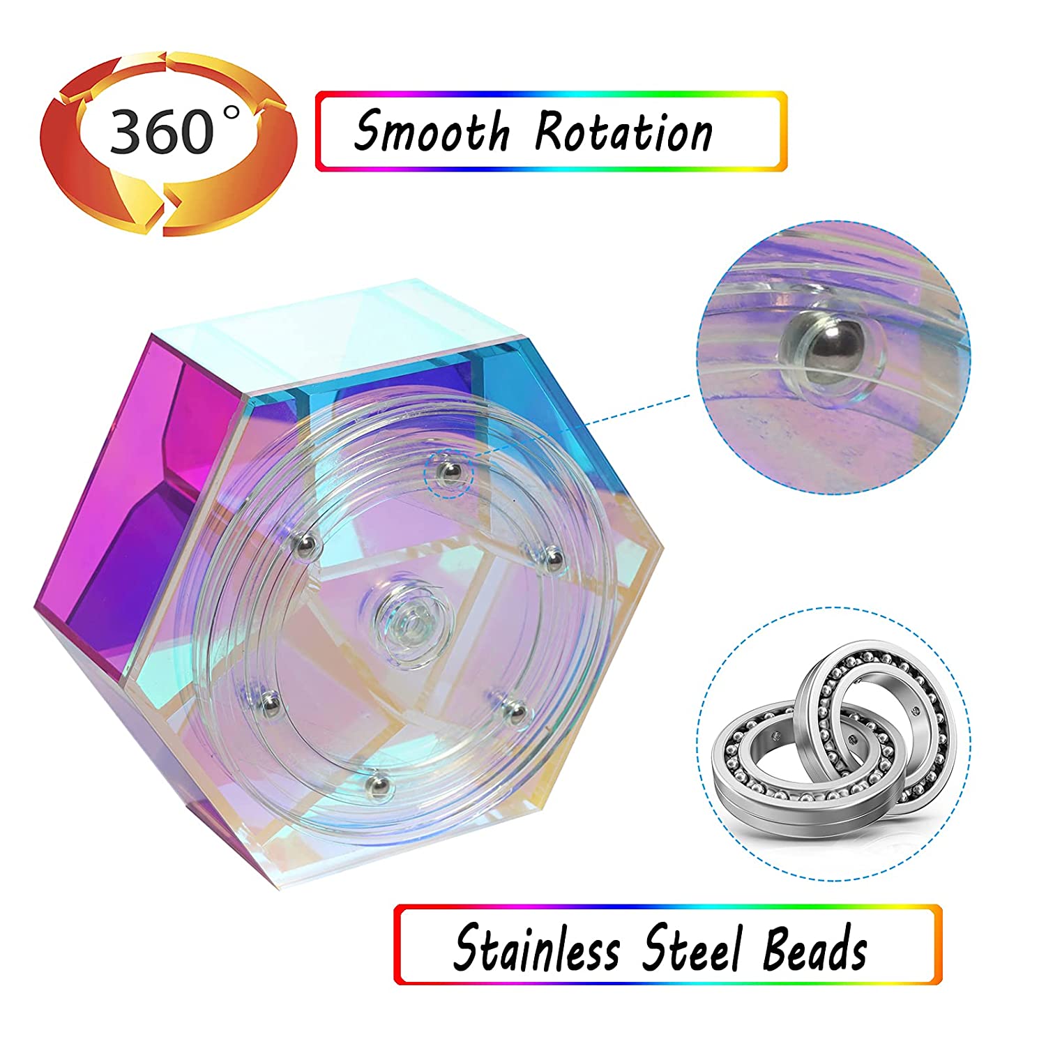 Luxurious Pen Holder Arcylic,Colourful,Spin