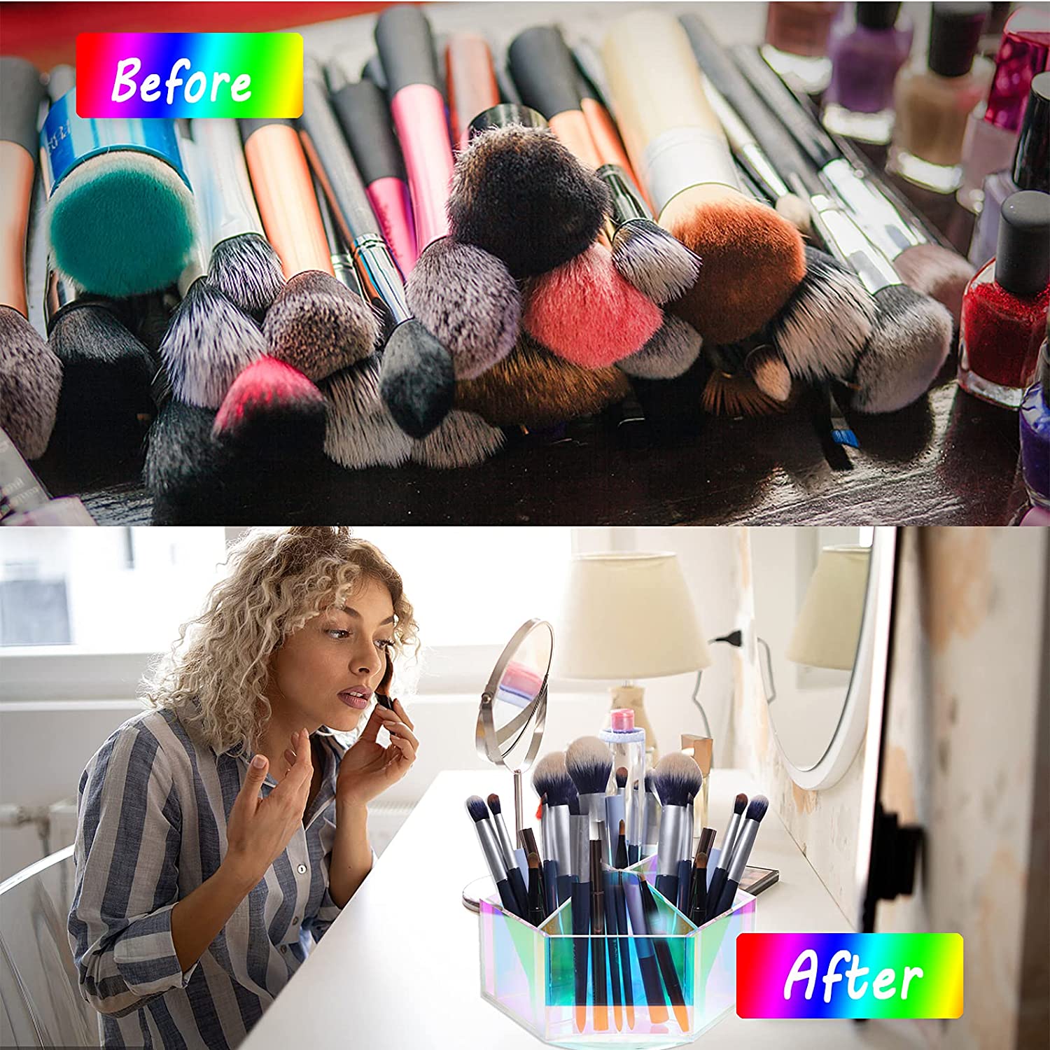 Luxurious Pen Holder Arcylic,Colourful,Spin