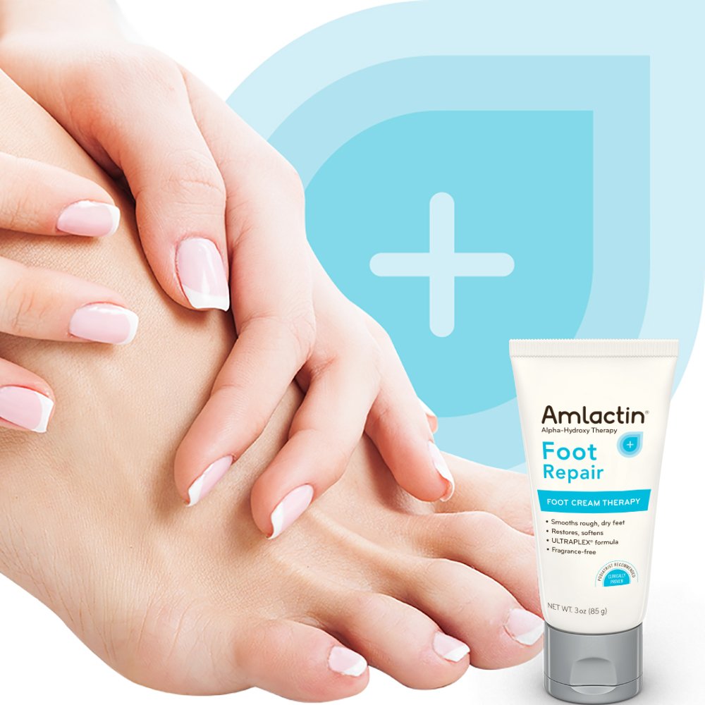 AmLactin Foot Repair Foot Cream Therapy | Smooths Rough, Dry Feet | Powerful Alpha-Hydroxy Therapy G