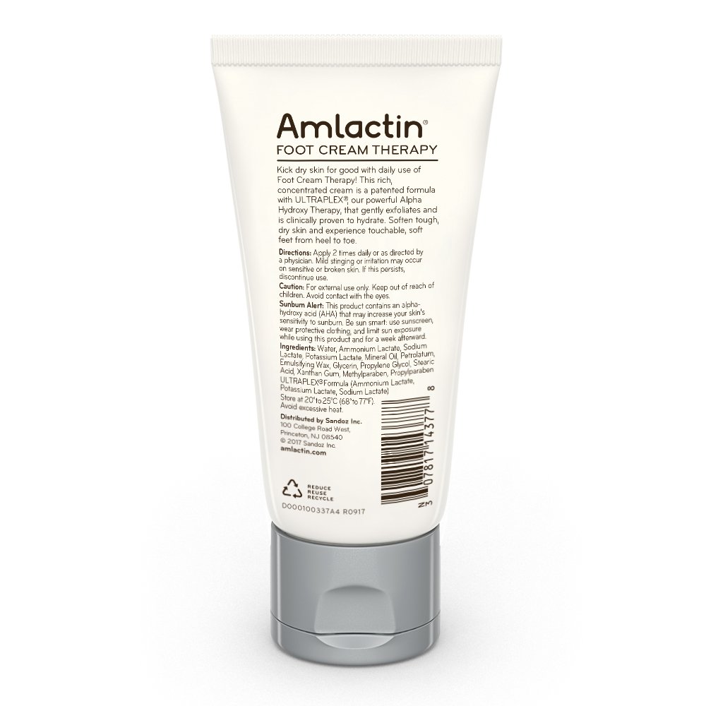 AmLactin Foot Repair Foot Cream Therapy | Smooths Rough, Dry Feet | Powerful Alpha-Hydroxy Therapy G