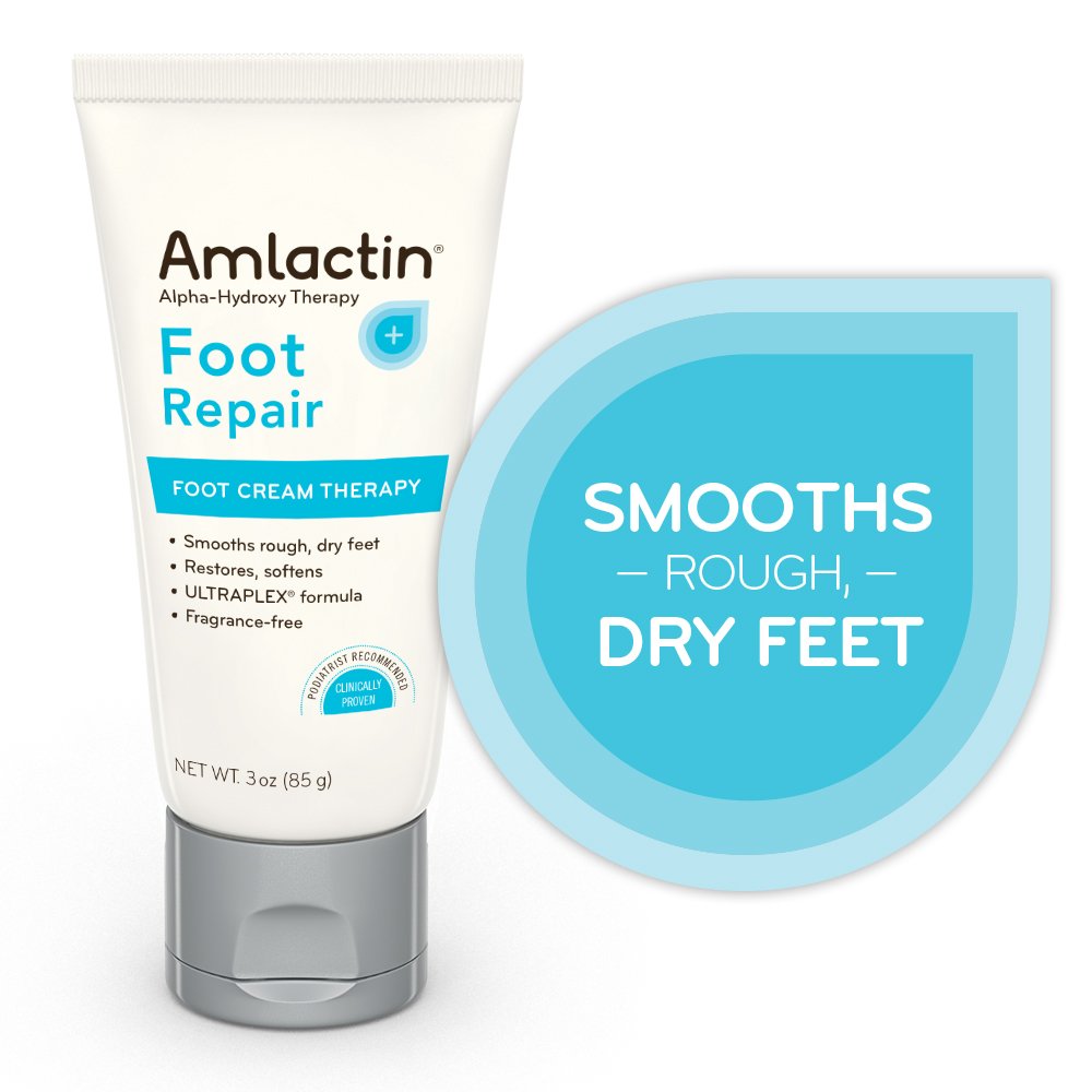 AmLactin Foot Repair Foot Cream Therapy | Smooths Rough, Dry Feet | Powerful Alpha-Hydroxy Therapy G