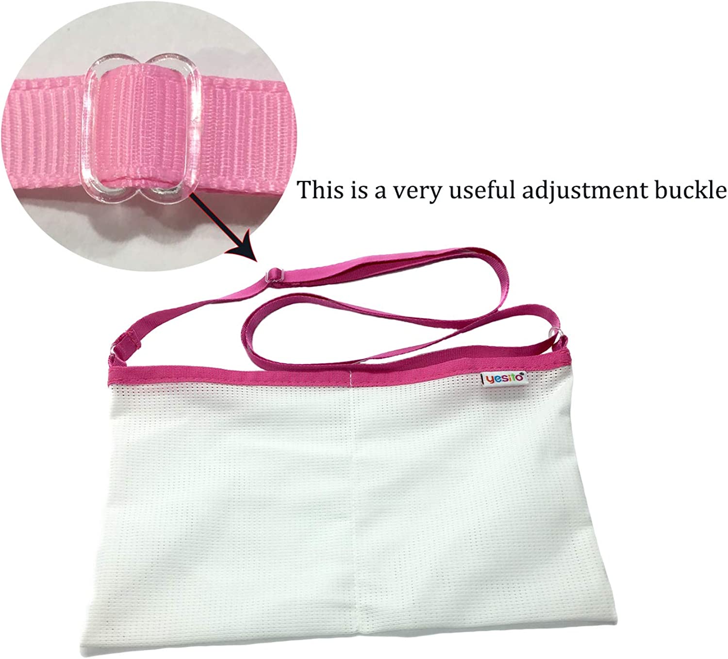 Yesito Mastectomy drainage pouch and Shower for Support Adjustable Comfort (Pink) (Lake Blue)