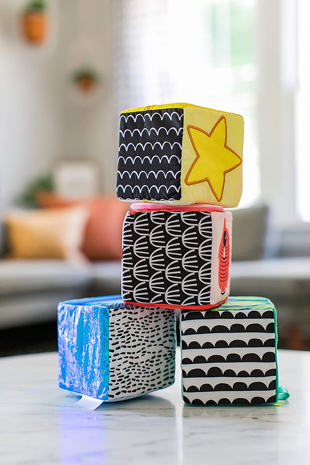 Baby Einstein Explore & Discover Soft Blocks Toys, Ages 3 months +