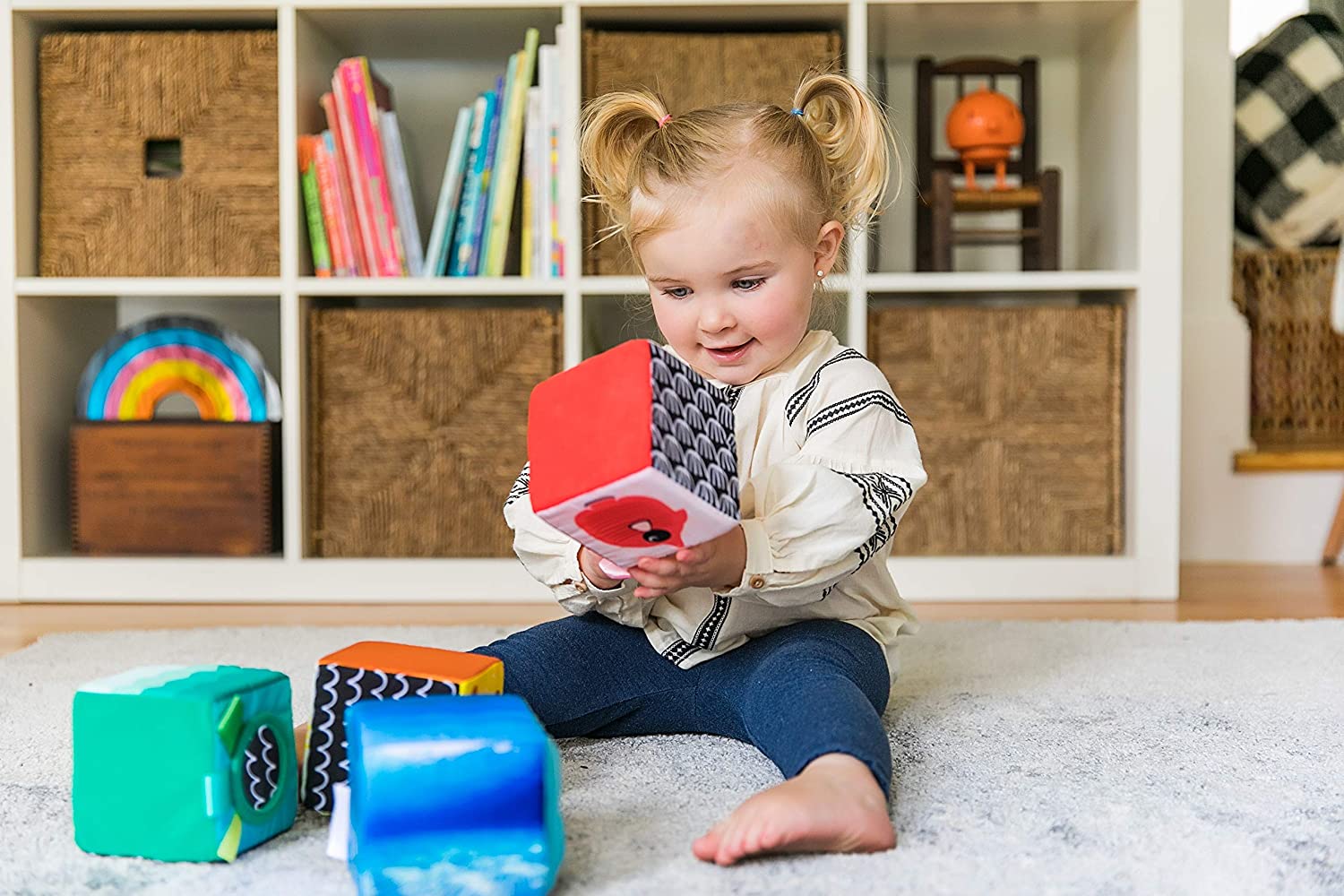 Baby Einstein Explore & Discover Soft Blocks Toys, Ages 3 months +