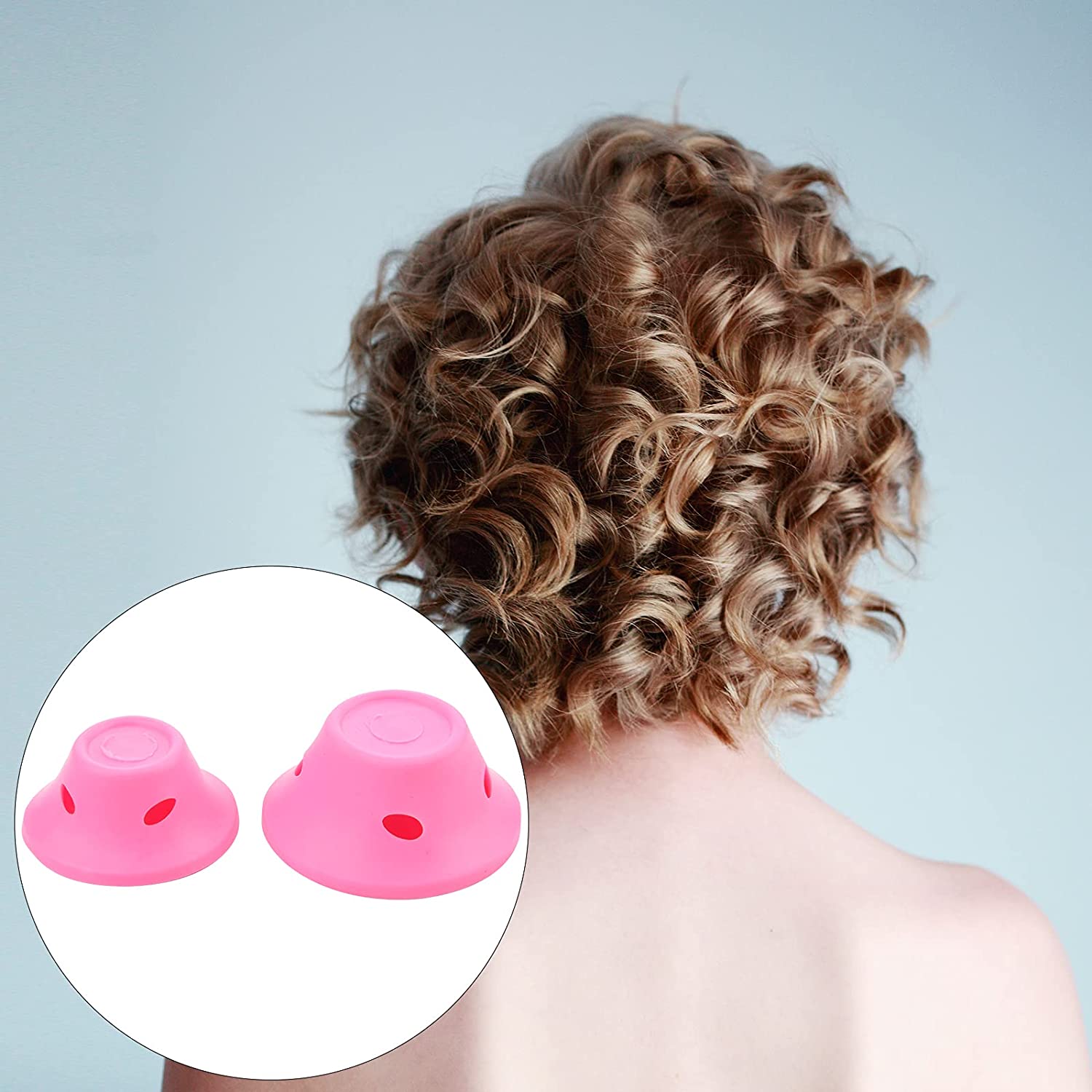 Beautyflier Styling Silicone Hair Rollers, Perm Rods for Natural Hair Perm Rods Set,Cold Wave Rods C