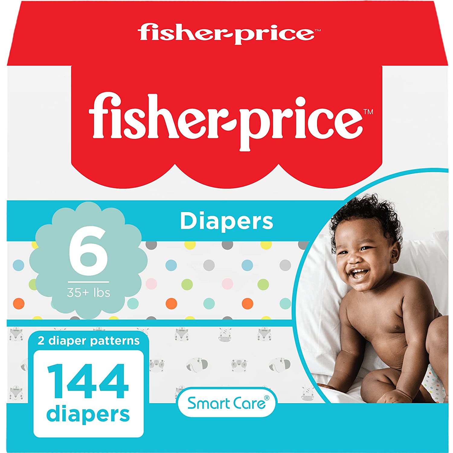 Smart Care FisherPrice Diapers, Size 6, 144 Count