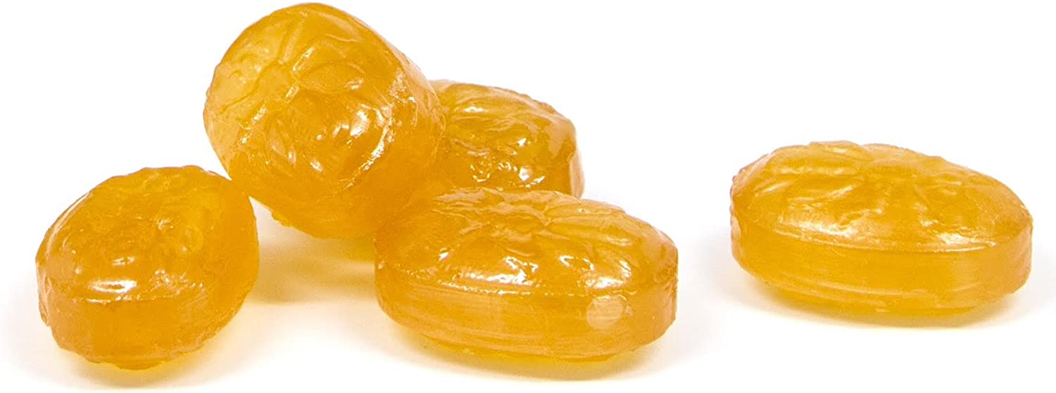 Honees Honey Lemon Cough Drops - 20-Piece, Single Pack Honey-Filled Lozenges | Temporary Relief from