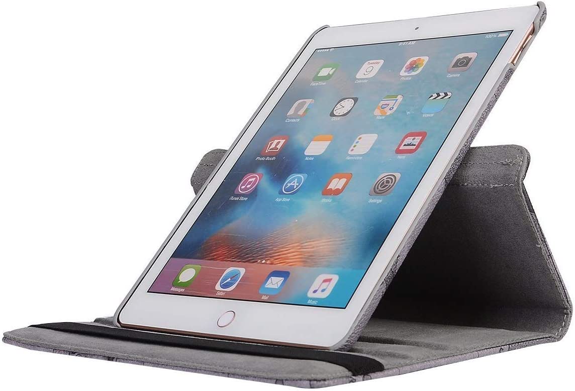 iPad Case for iPad Air Cover, MeiLiio PU Leather Slim Smart Cover 360 Degree Rotating Stand Flip Fol