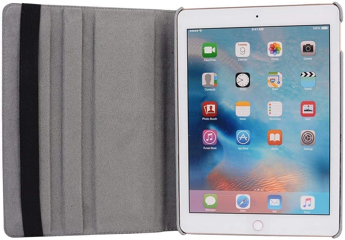 iPad Case for iPad Air Cover, MeiLiio PU Leather Slim Smart Cover 360 Degree Rotating Stand Flip Fol